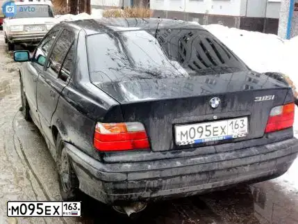Фото автомобиля BMW SERIE 3, 1997 — госномер К080МЕ47. Цвет: СИНИЙ