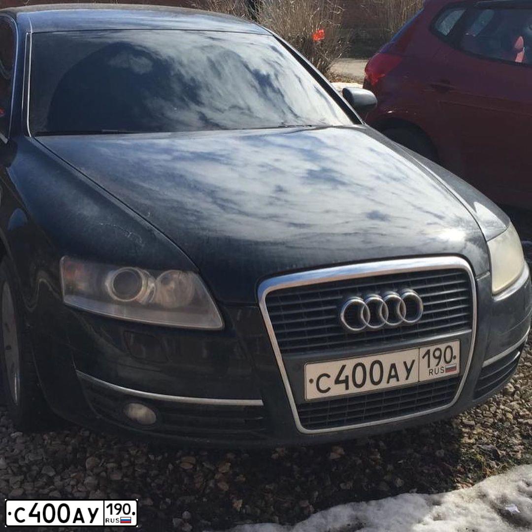 Фото автомобиля AUDI A6, 2005 — госномер О555ТО68. Цвет: ЧЕРНЫЙ