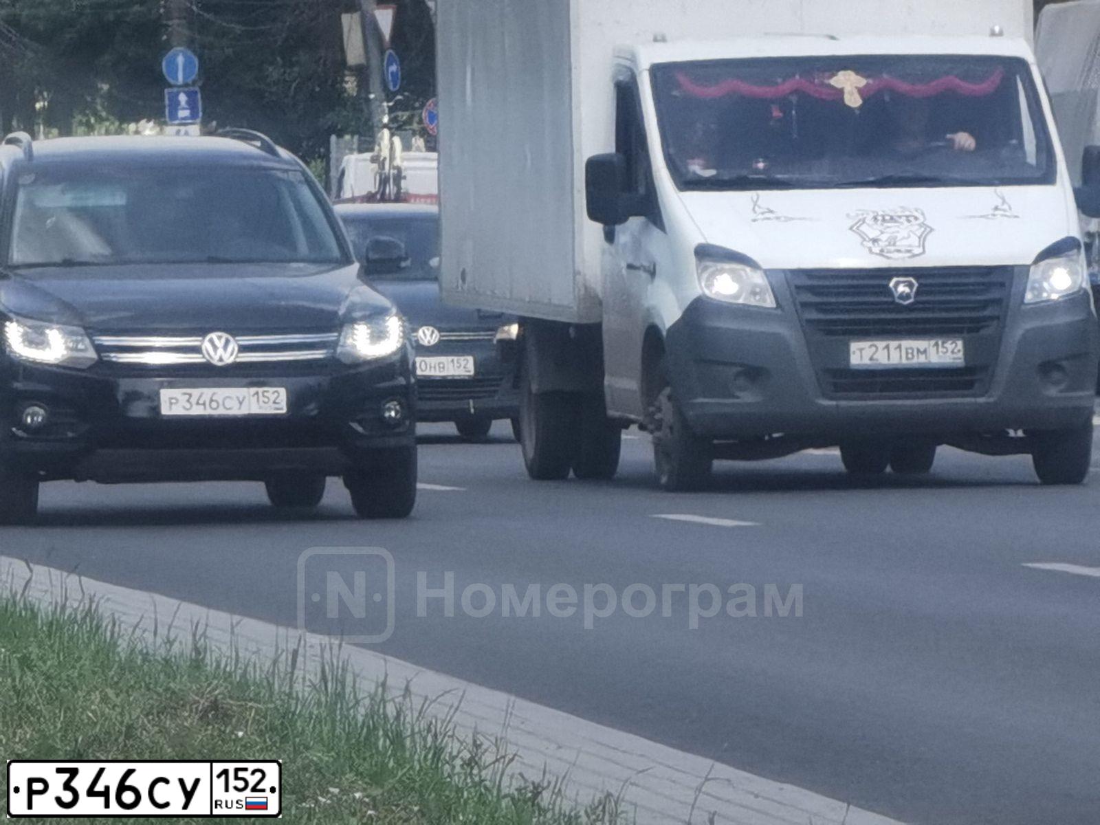 Фото автомобиля VOLKSWAGEN TIGUAN, 2014 — госномер Р346СУ152. Цвет: ЧЕРНЫЙ