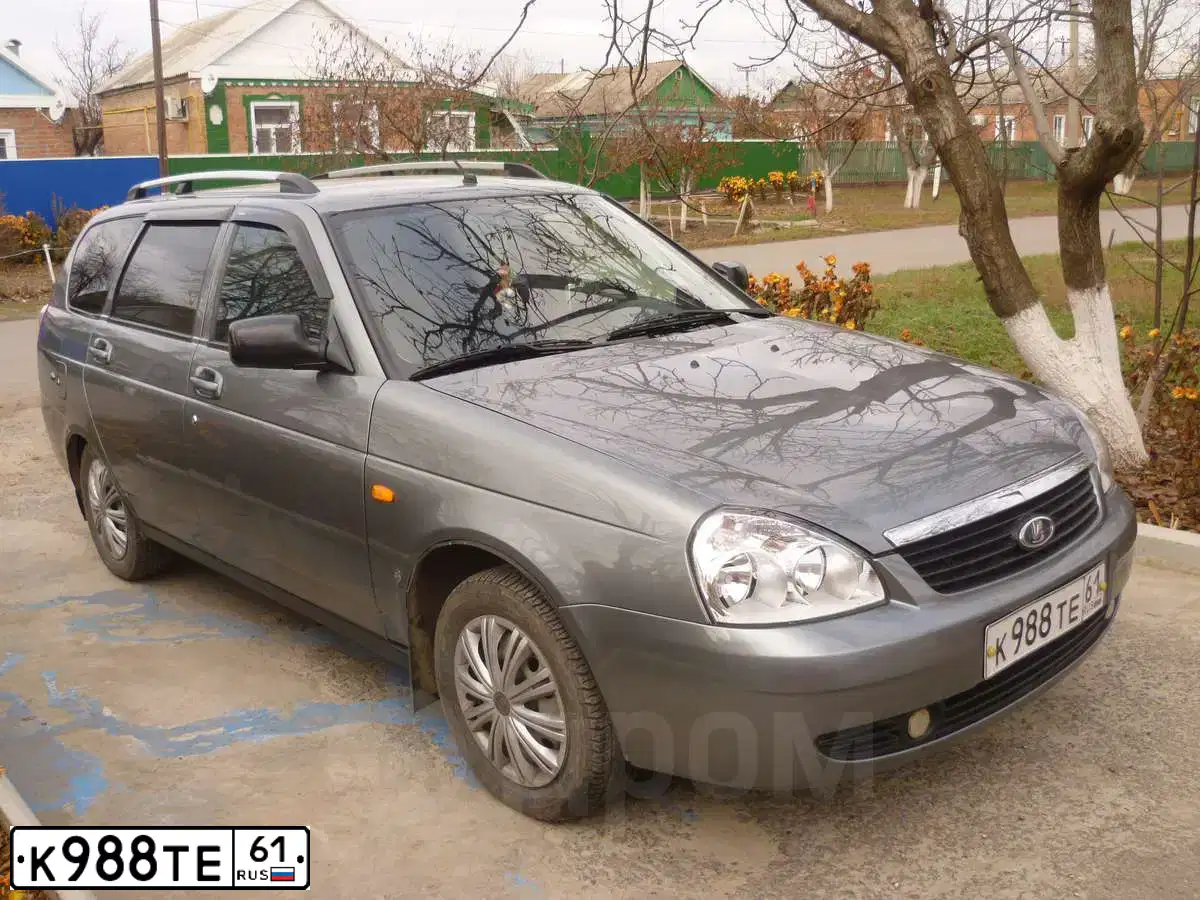 Фото автомобиля LADA 2171 PRIORA, 2011 — госномер К988ТЕ61. Цвет: ЗЕЛЕНЫЙ