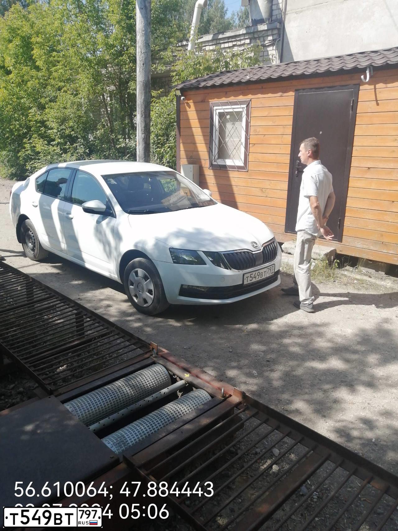Фото автомобиля SKODA OCTAVIA, 2019 — госномер В549ТХ12. Цвет: ЖЕЛТЫЙ