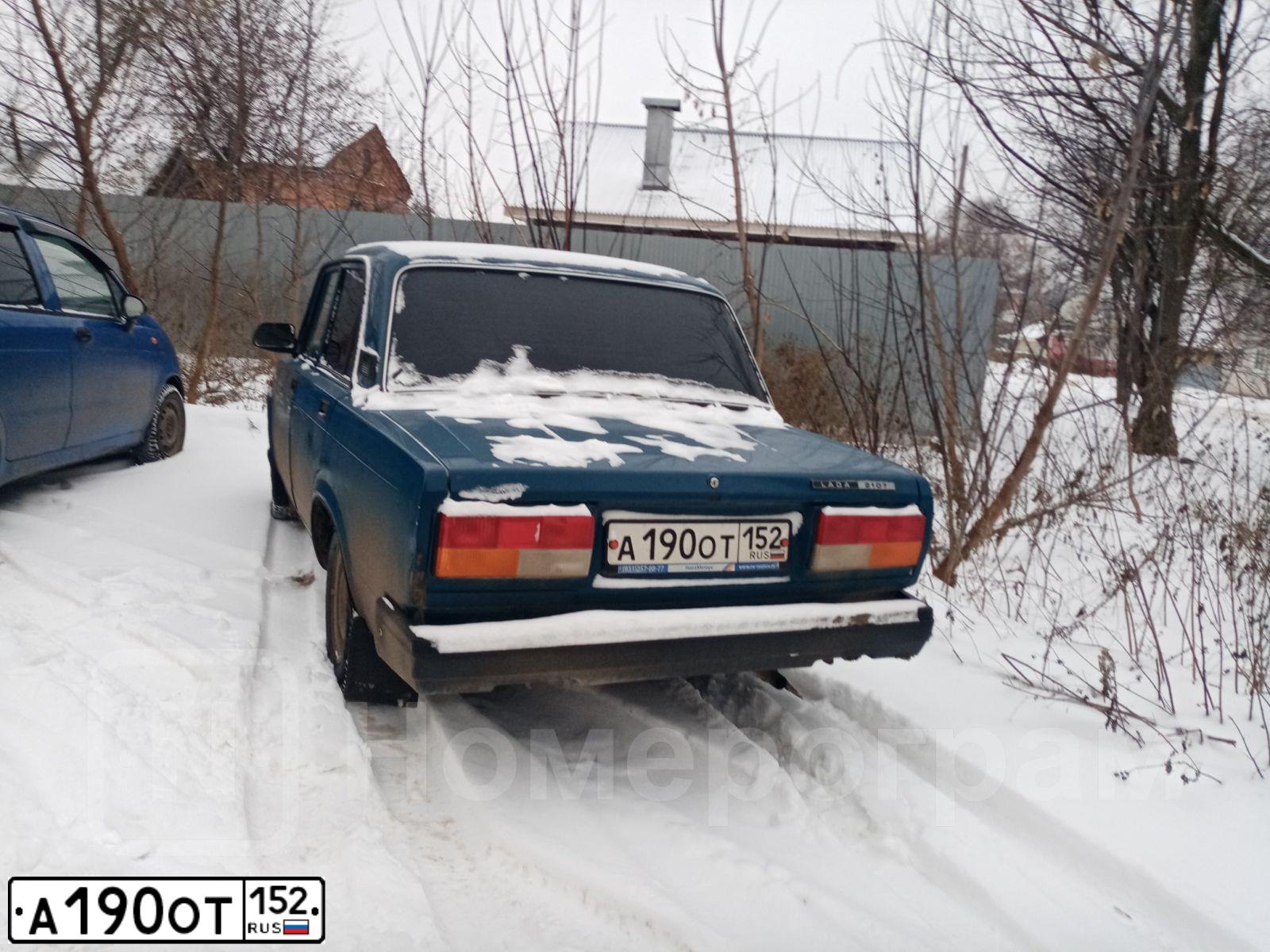 Фото автомобиля VAZ ВАЗ210740, 2009 — госномер А190ОТ152. Цвет: СИНЕ-ЗЕЛЕНЫЙ