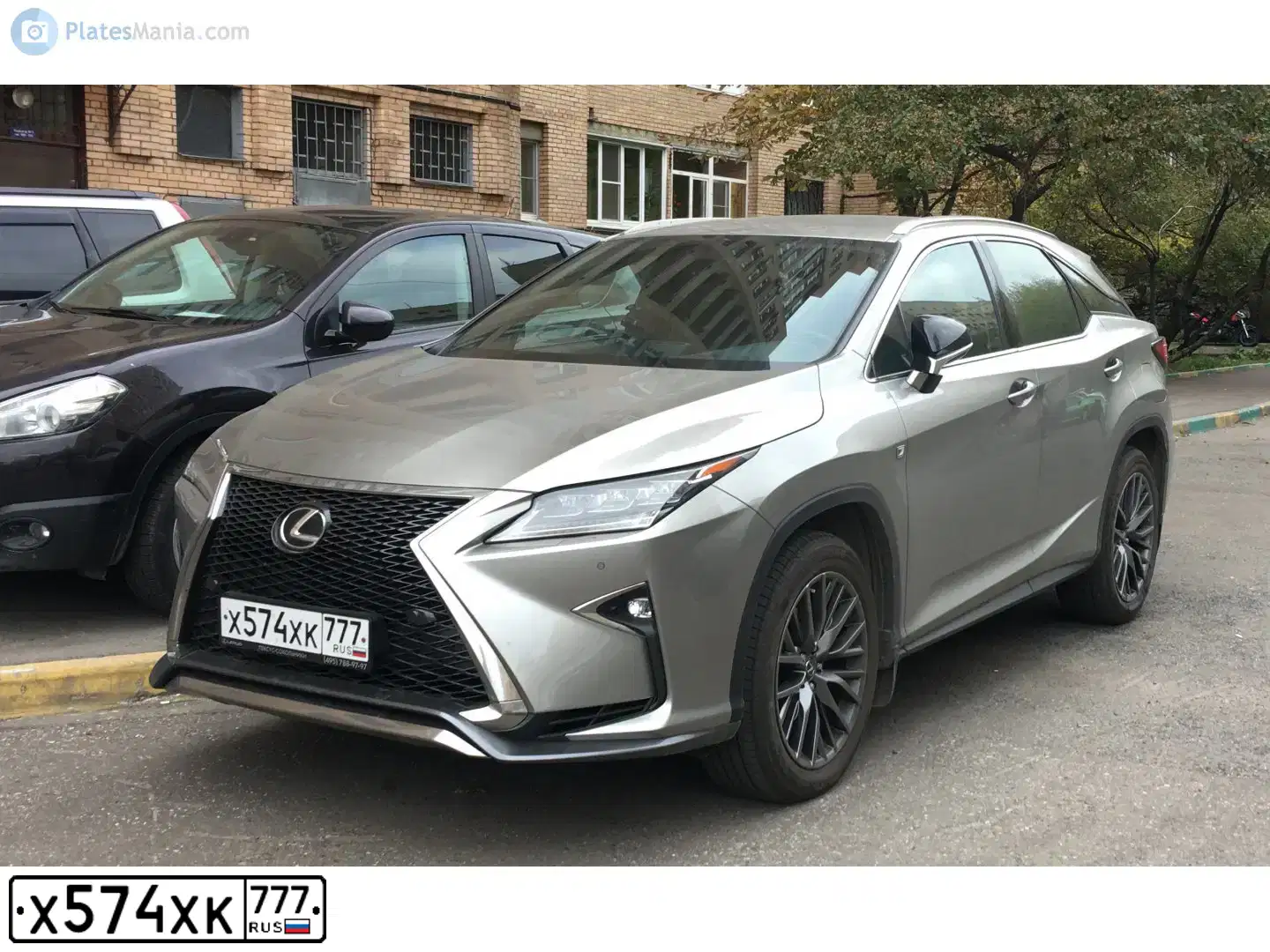 Фото автомобиля LEXUS RX, 2017 — госномер О127ОК68. Цвет: СВЕТЛО-СЕРЫЙ