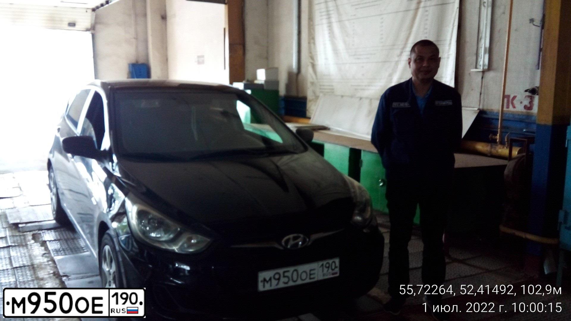 Фото автомобиля HYUNDAI SOLARIS, 2011 — госномер О365МР716. Цвет: ЧЕРНЫЙ