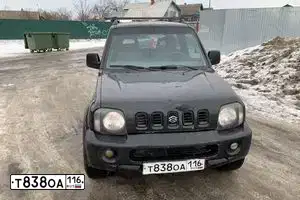 Фото автомобиля SUZUKI JIMNY, 1999 — госномер Н454КС159. Цвет: ЧЕРНЫЙ