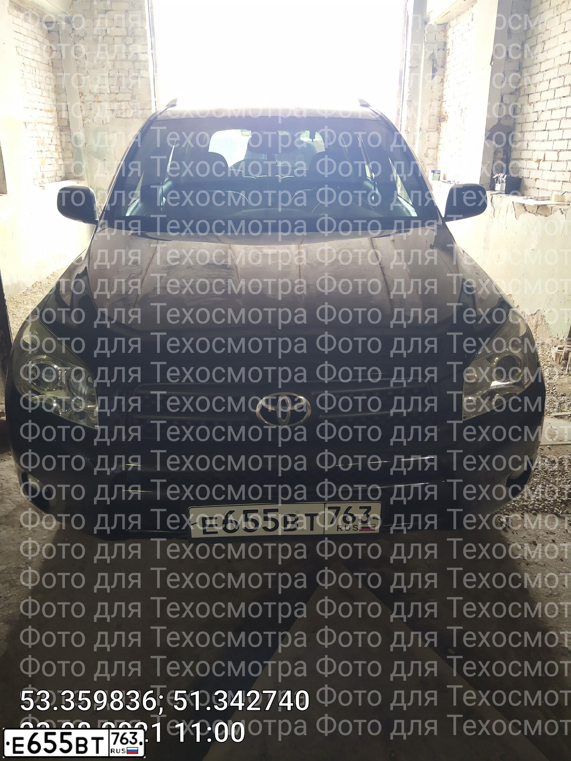 Фото автомобиля TOYOTA RAV4, 2006 — госномер Р004АТ63. Цвет: ЧЕРНЫЙ