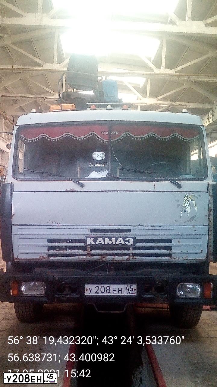 Фото автомобиля KAMAZ 53215 /6X4/, 2003 — госномер Х869СТ152. Цвет: СВЕТЛАЯ ДЫМКА