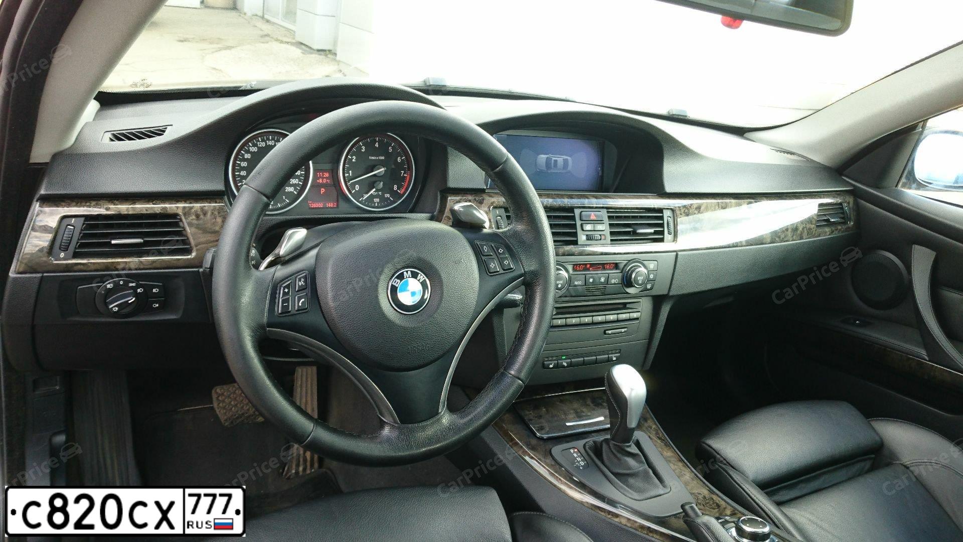 Фото автомобиля БМВ 335I, 2007 — госномер Х591АС550. Цвет: ЧЕРНЫЙ