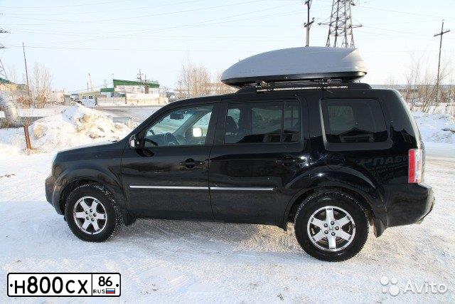 Фото автомобиля HONDA PILOT, 2008 — госномер С172АХ186. Цвет: ЧЕРНЫЙ