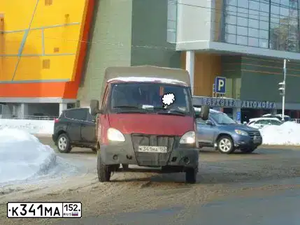 Фото автомобиля GAZ Z 3302 GAZEL, 2012 — госномер К666СК13. Цвет: ОРАНЖЕВЫЙ