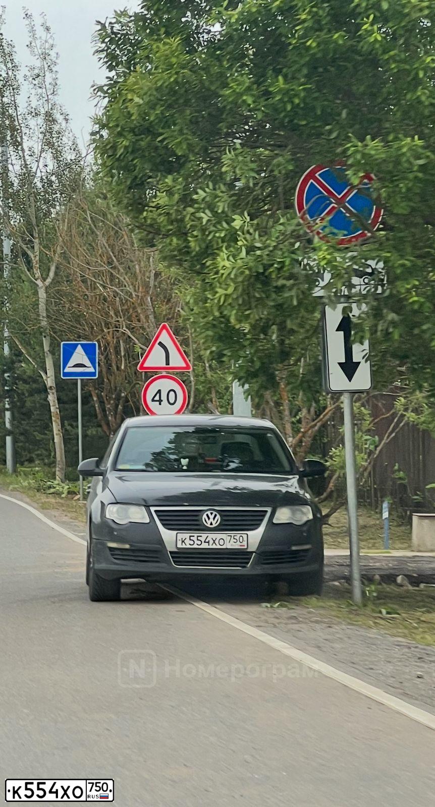 Фото автомобиля VOLKSWAGEN PASSAT, 2006 — госномер К554ХО750. Цвет: Коричневый