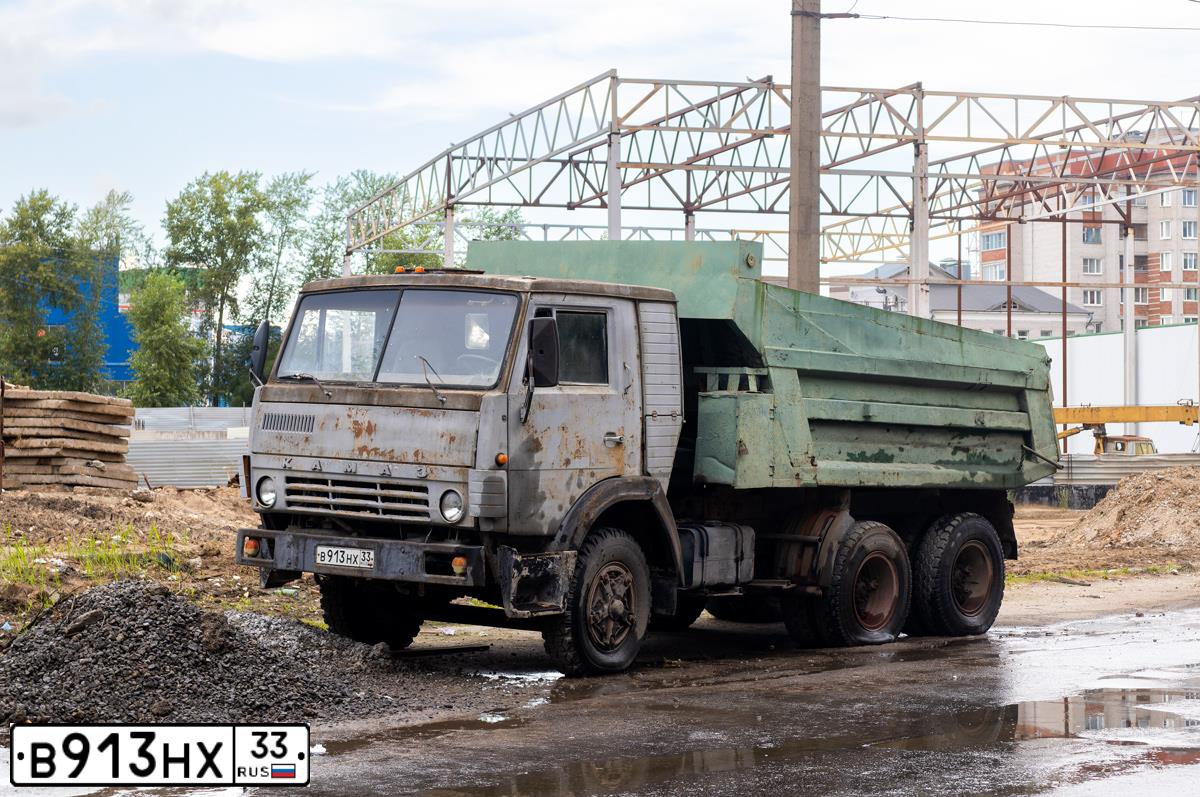 Фото автомобиля КАМАЗ 5511, 1993 — госномер Н557СХ33. Цвет: СЕРЫЙ