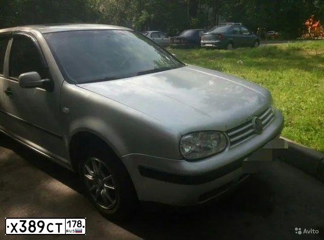 Фото автомобиля VOLKSWAGEN GOLF, 2000 — госномер Е033СА147. Цвет: СЕРЕБРИСТЫЙ