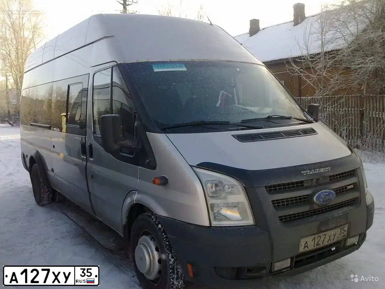 Фото автомобиля FORD TRANSIT, 2007 — госномер К560АС126. Цвет: Серебристый