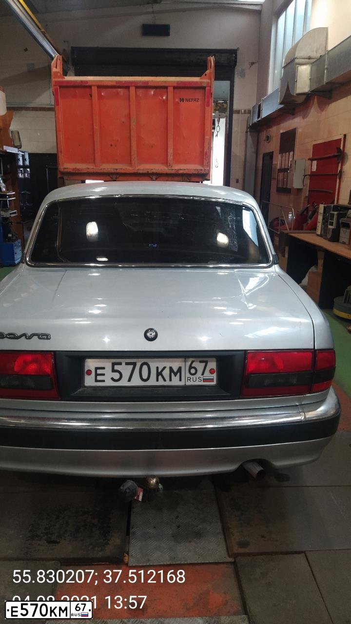Фото автомобиля GAZ 3110 WOLGA, 2006 — госномер Х604ТЕ69. Цвет: СЕРЕБРИСТЫЙ