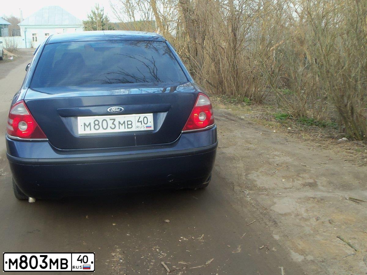 Фото автомобиля FORD MONDEO, 2005 — госномер М803МВ40. Цвет: синий