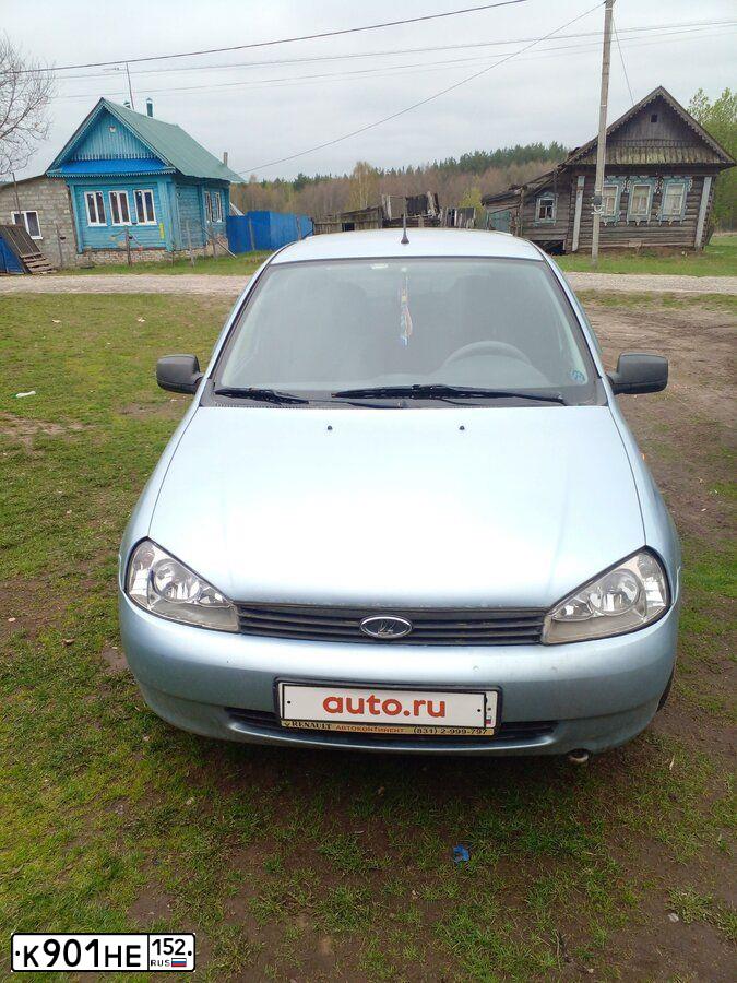 Фото автомобиля LADA 1117 KALINA, 2012 — госномер К901НЕ152. Цвет: голубой