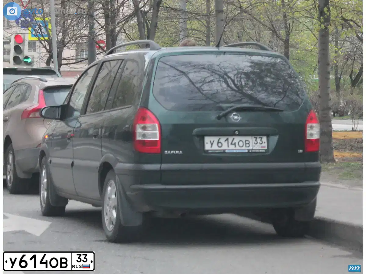 Фото автомобиля (OPEL) OPEL-ZAFIRA (ЗЕЛЕНЫЙ) (ZAFIRA), 2005 — госномер У614ОВ33