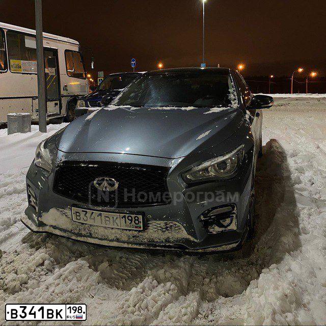 Фото автомобиля INFINITI Q50, 2014 — госномер С765ОМ797. Цвет: СЕРЫЙ
