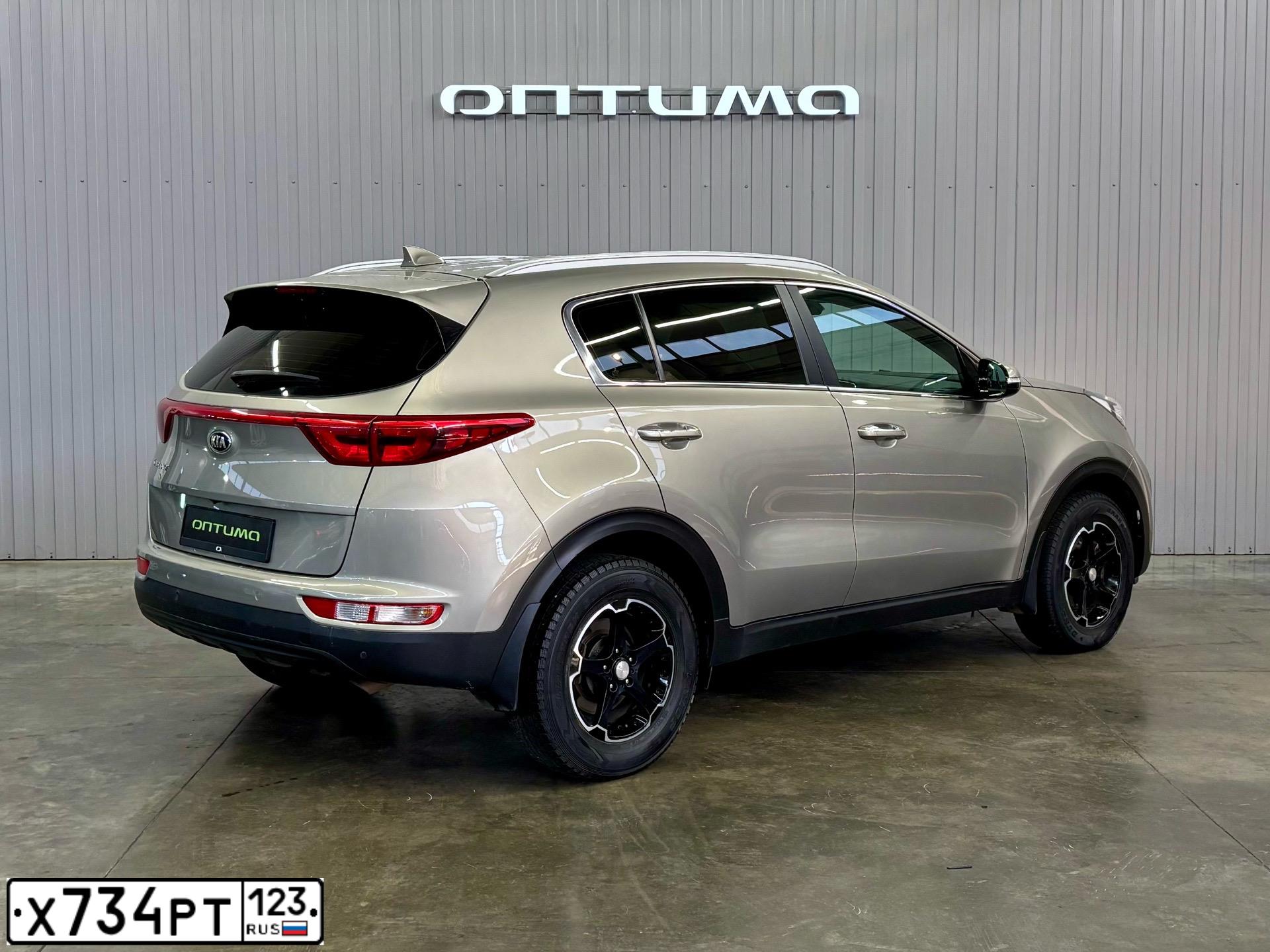 Фото автомобиля KIA SPORTAGE, 2016 — госномер Р285МС82. Цвет: СЕРЕБРИСТЫЙ
