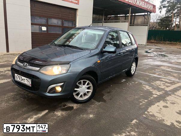 Фото автомобиля LADA 2192 KALINA, 2013 — госномер Т647АК05. Цвет: СЕРО-СИНИЙ