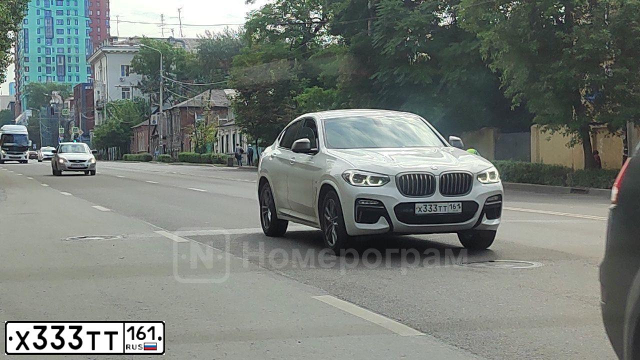Фото автомобиля BMW SERIE 5, 2018 — госномер Х333ТТ161. Цвет: Белый