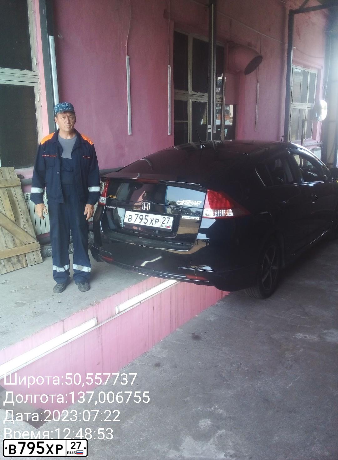 Фото автомобиля HONDA INSIGHT, 2009 — госномер В795ХР27