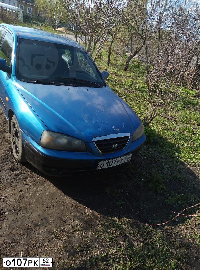 Фото автомобиля HYUNDAI ELANTRA, 2004 — госномер Е129ВО197. Цвет: синий