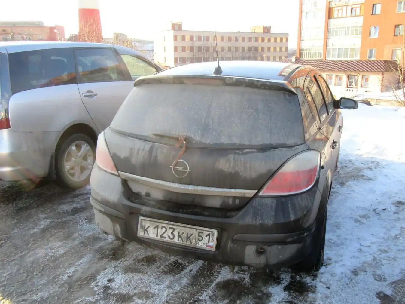 Фото автомобиля AUDI A6, 2006 — госномер К123КК51. Цвет: ЧЕРНЫЙ