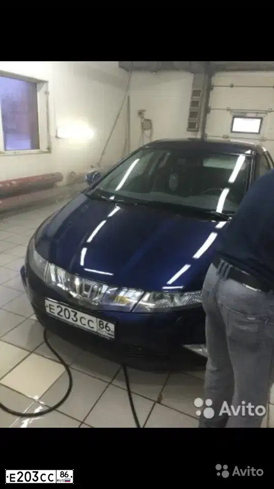 Фото автомобиля HONDA CIVIC, 2008 — госномер Т614КХ72. Цвет: Темно-синий