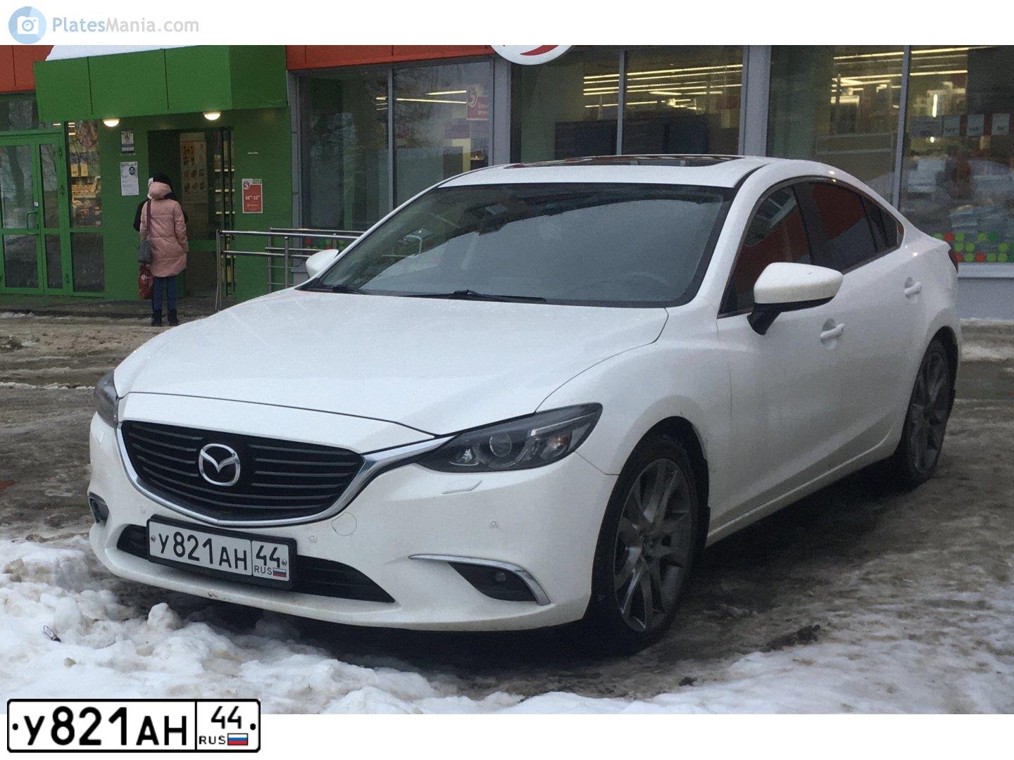 Фото автомобиля MAZDA 6, 2015 — госномер Х499ОО152. Цвет: Белый