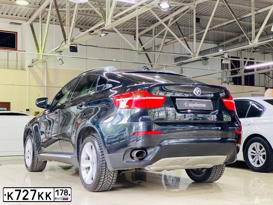 Фото автомобиля BMW X6, 2010 — госномер К727КК178. Цвет: ЧЕРНЫЙ