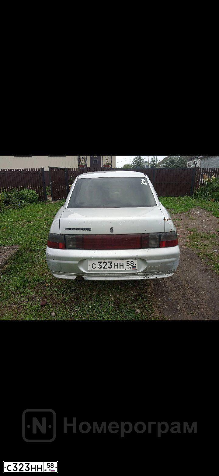 Фото автомобиля LADA 2110, 2002 — госномер С323НН58. Цвет: СВЕТЛО-СЕРЕБРИСТЫЙ МЕТАЛЛ