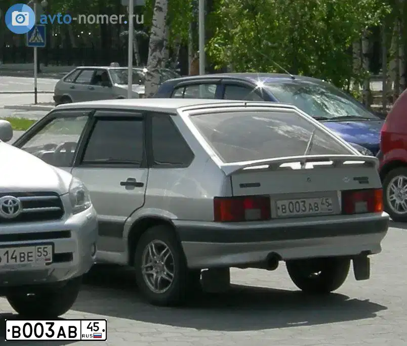 Фото автомобиля LADA 2107, 2000 — госномер В003АВ45. Цвет: СИНЕ-ЗЕЛЕНЫЙ