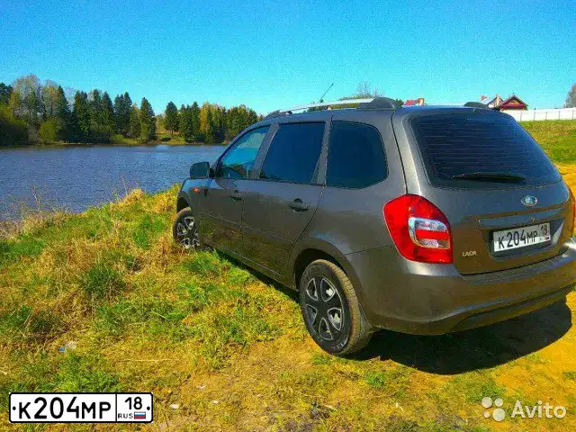 Фото автомобиля LADA 2194 KALINA, 2014 — госномер К204МР18. Цвет: Золотисто-коричневый