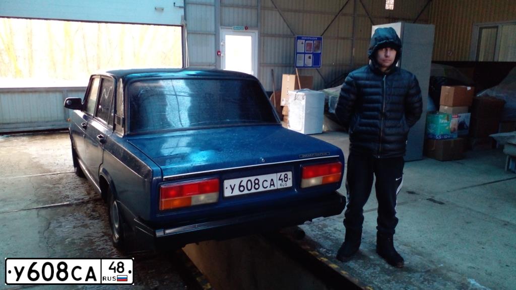 Фото автомобиля LADA 2107 LADA, 2006 — госномер С828АА68. Цвет: синий