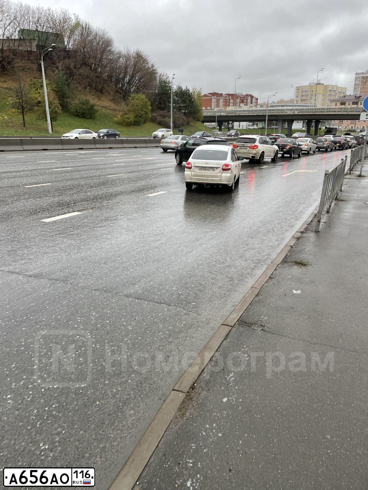 Фото автомобиля LADA 2191 GRANTA, 2017 — госномер А656АО116. Цвет: Белый
