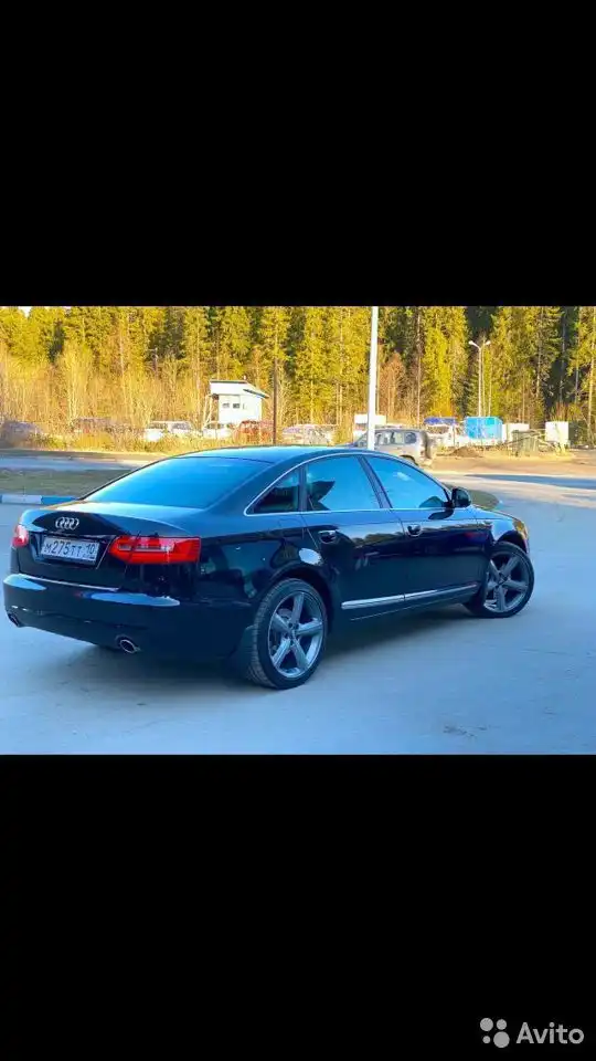 Фото автомобиля AUDI A6, 2009 — госномер Н866ЕХ10. Цвет: ЧЕРНЫЙ
