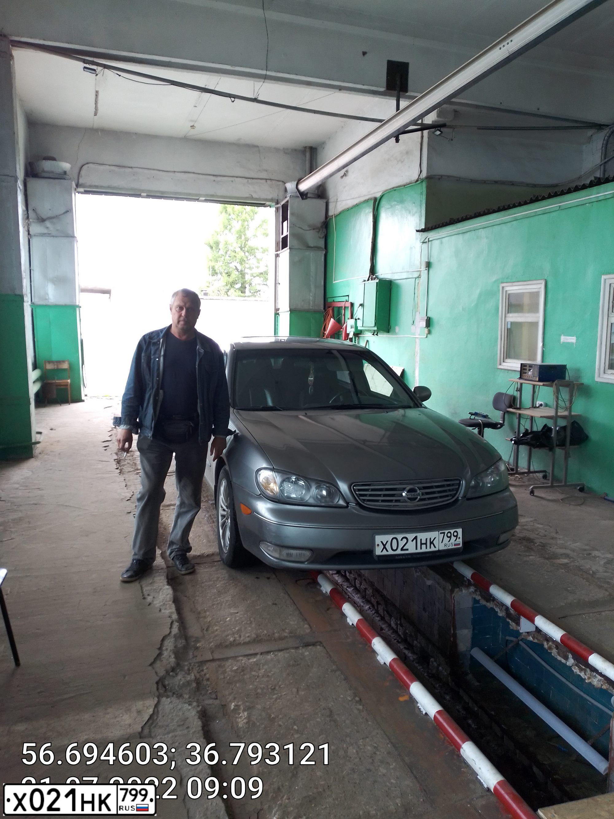 Фото автомобиля NISSAN MAXIMA, 2004 — госномер М636СК69. Цвет: СЕРЫЙ
