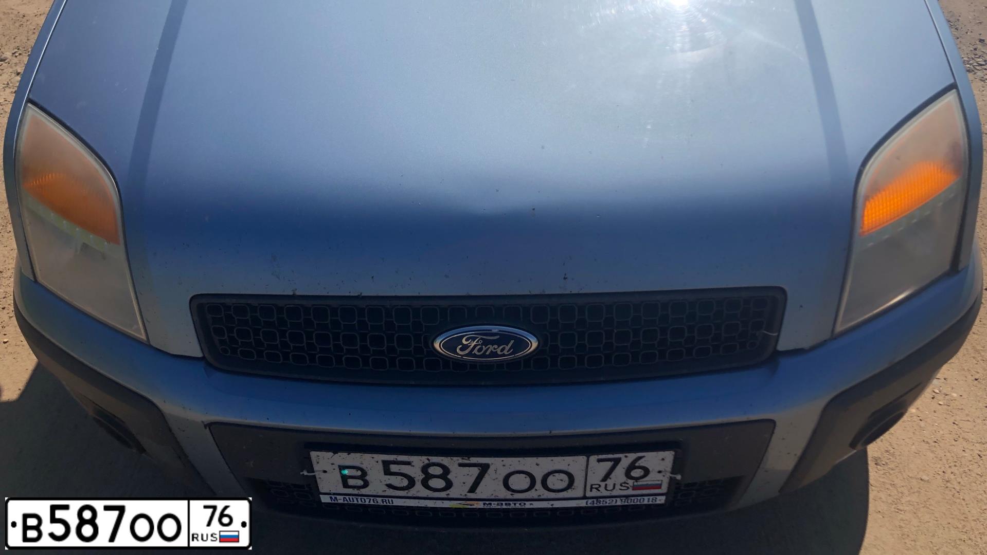Фото автомобиля FORD FUSION, 2007 — госномер В587ОО76. Цвет: СЕРО-ГОЛУБОЙ