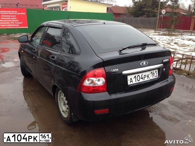 Фото автомобиля LADA 2172 PRIORA, 2011 — госномер Х341ЕК761. Цвет: синий