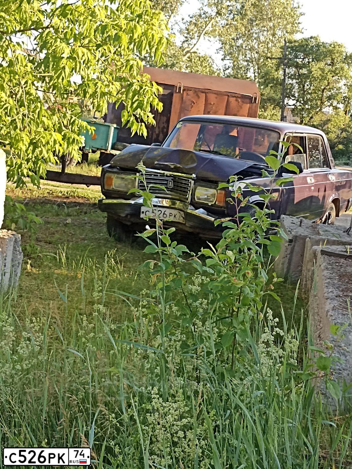 Фото автомобиля LADA 2107, 2003 — госномер С526РК74. Цвет: ФИОЛЕТОВЫЙ