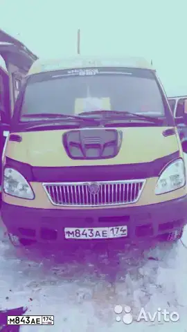 Фото автомобиля GAZ 3221 GAZEL, 2007 — госномер М843АЕ174. Цвет: ЖЁЛТЫЙ