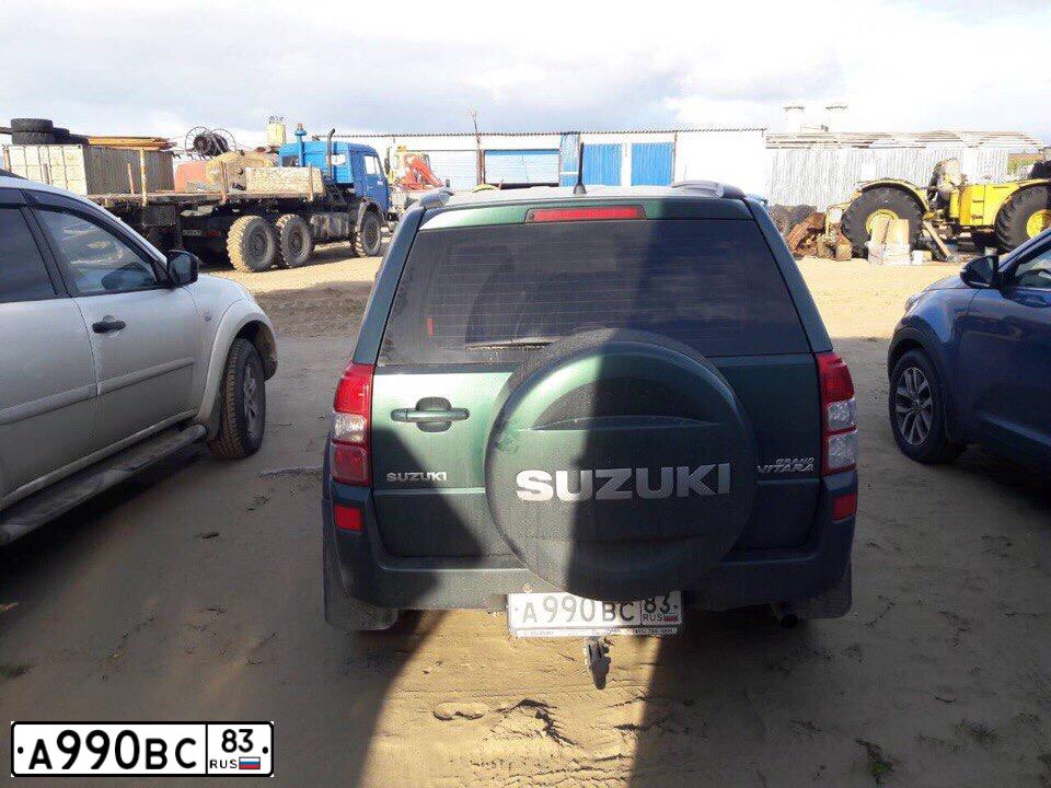 Фото автомобиля SUZUKI /GRAND/ VITARA, 2007 — госномер А404ТК43. Цвет: ЗЕЛЕНЫЙ