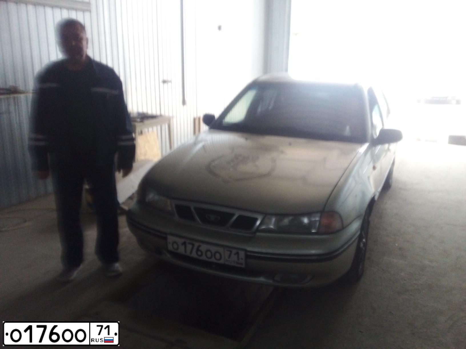 Фото автомобиля DAEWOO O NEXIA, 2007 — госномер О176ОО71. Цвет: Серебристый