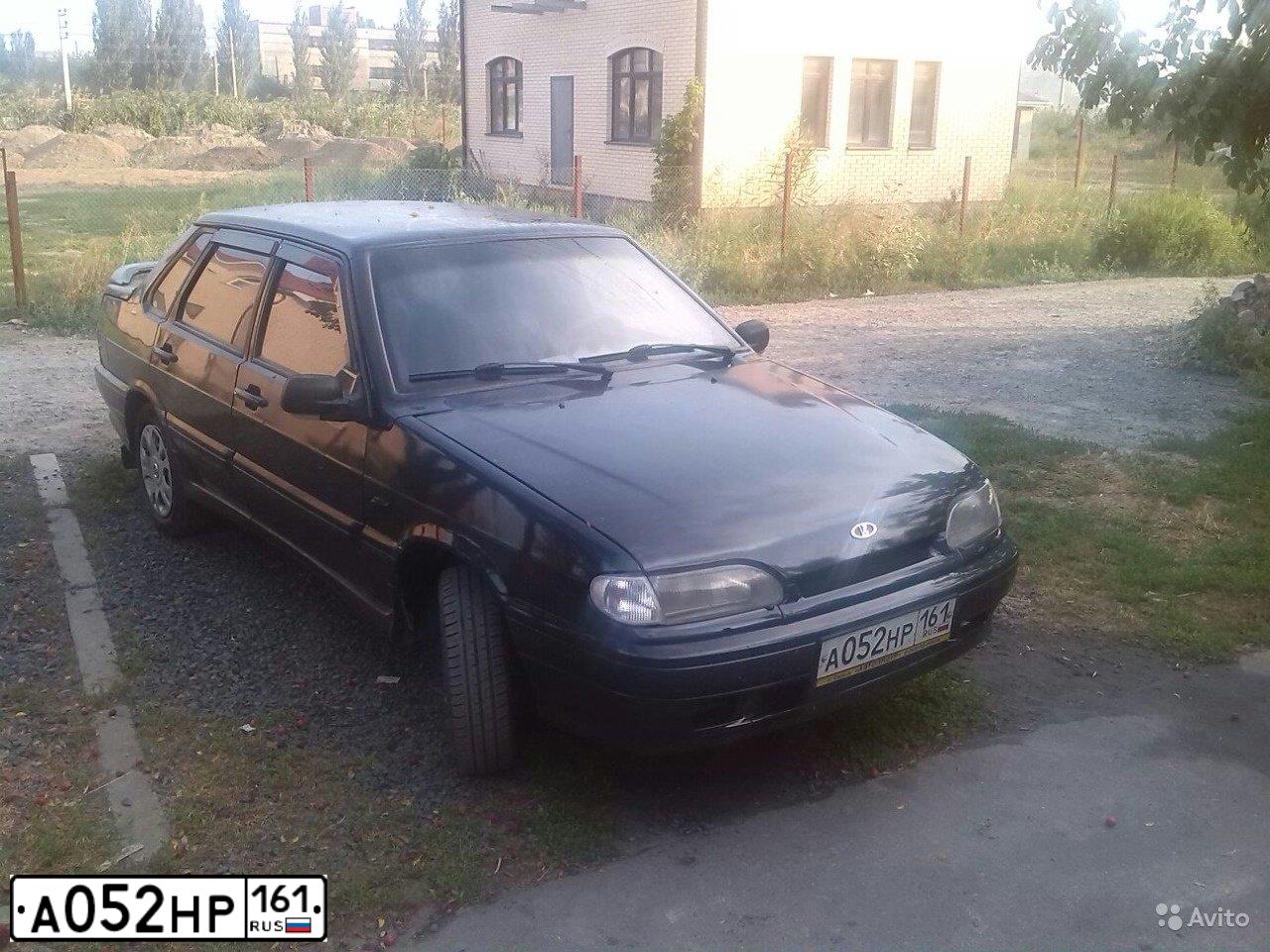 Фото автомобиля LADA 2115 SAMARA, 2004 — госномер А052НР161. Цвет: ЧЕРНЫЙ