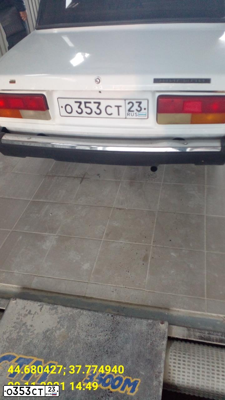 Фото автомобиля LADA 2107 LADA, 2003 — госномер О353СТ23. Цвет: ЯРКО-БЕЛЫЙ