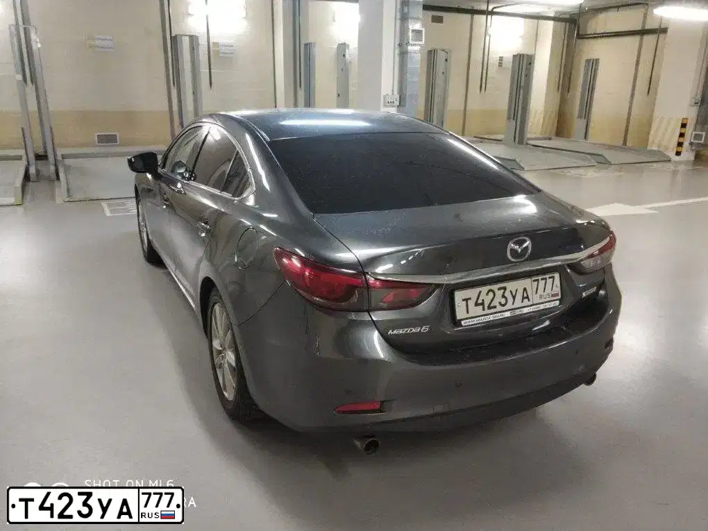 Фото автомобиля MAZDA 6, 2016 — госномер Т423УА777. Цвет: ТЕМНО-СЕРЫЙ