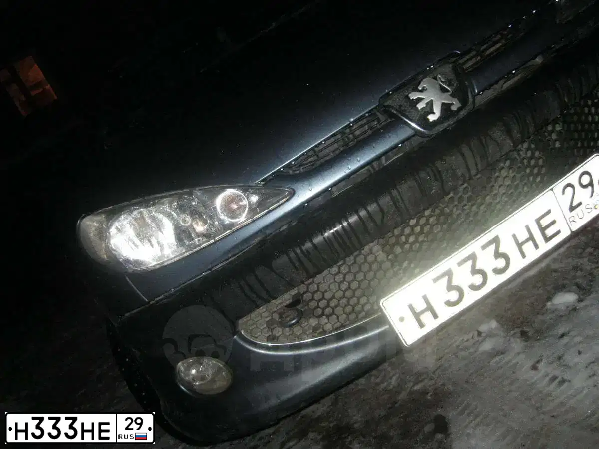 Фото автомобиля ПЕЖО 206, 2007 — госномер М566КС35. Цвет: Серый