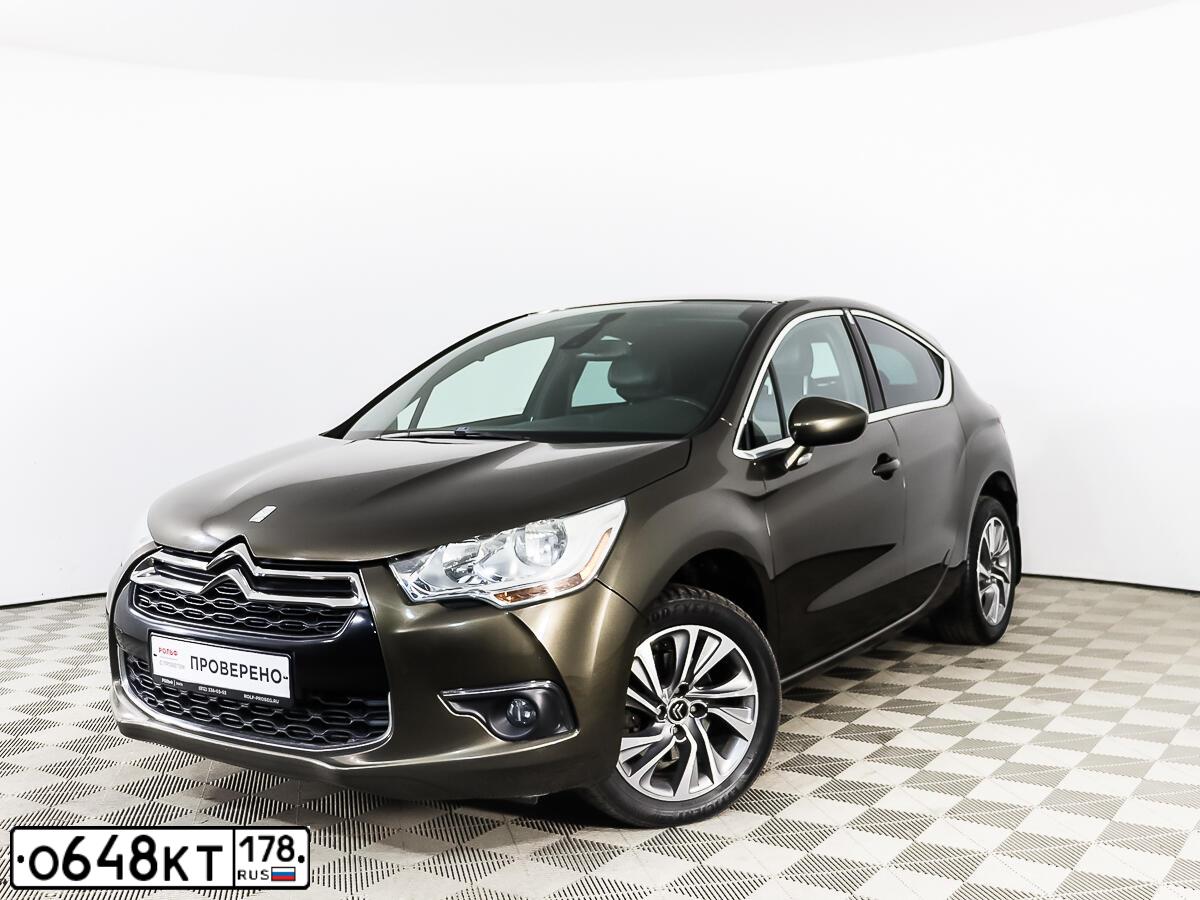 Фото автомобиля CITROEN DS4, 2013 — госномер О648КТ178. Цвет: Коричневый